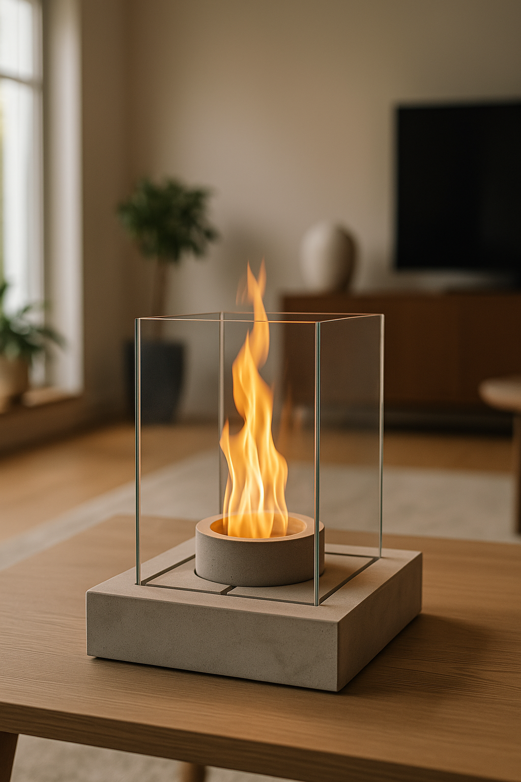 GLOW-Core V.1 – Masaüstü Beton Şömine